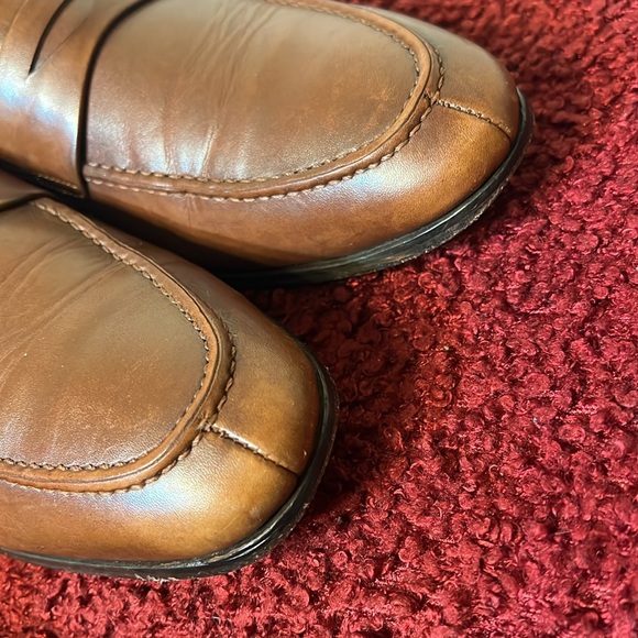 Mezlan Men's Brown Leather Penny Loafers Shoes Slip ons Size 9.5 - Picture 9 of 17